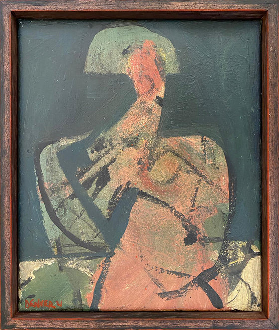 Figure1 framed painting by contemporary British artist Denver Sorrell
