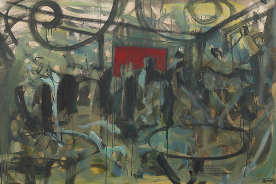 Contemporary British Artist Denver Sorrell 'La Chambre Rouge'