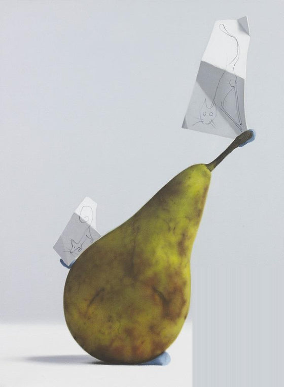 Pear with Cat and Mouse