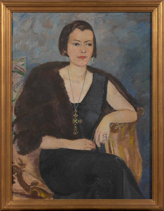 Society Portrait, signed and dated 1938