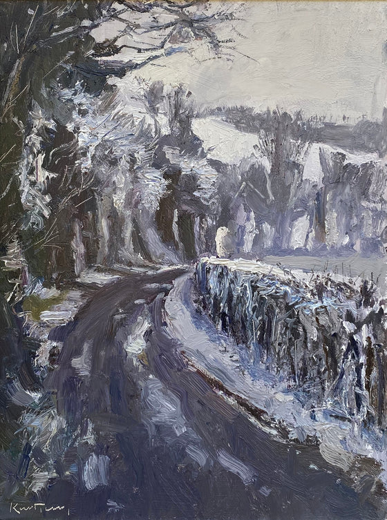 Contemporary British Artist Karl Terry 'Frozen Lane'