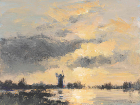A Norfolk Drainage Mill – Evening Light
