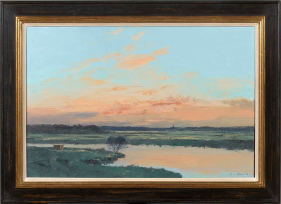 Norfolk Sunset by Ian Houston framed