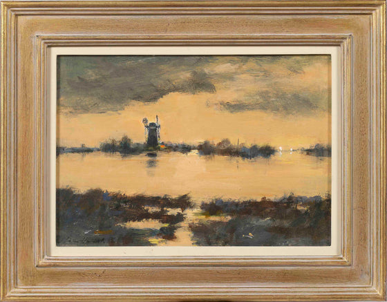 Reflections, River Ant, Norfolk Broads by Ian Houston framed