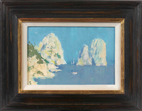 The Faraglioni Rocks, Capri by Ian Houston framed