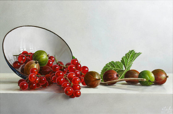 Tilted Bowl with Berries