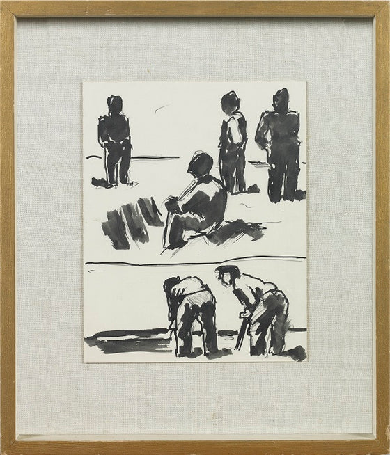 Study for 'Men at Rest, Men at Work'