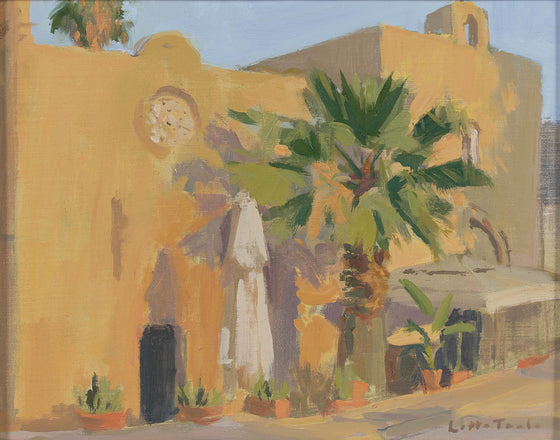 Late afternoon light on the Knights Templar Church, now bar, North Cyprus