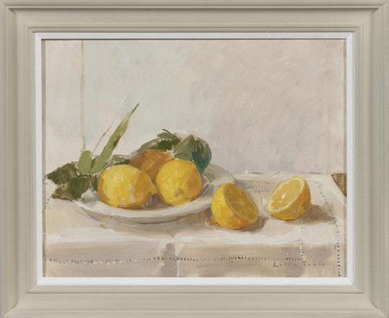 Lemons on Linen Cloth