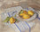Lemons with Blue-Striped Dishcloth