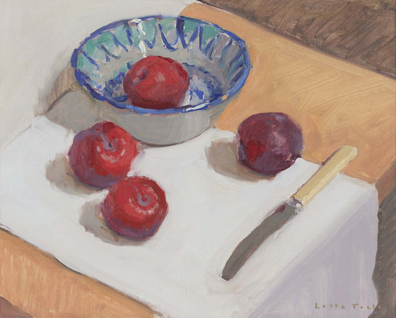 Plums with Spanish Bowl
