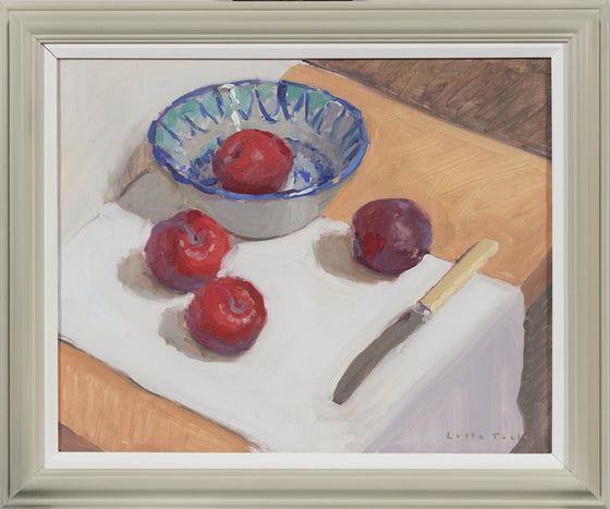 Plums with Spanish Bowl
