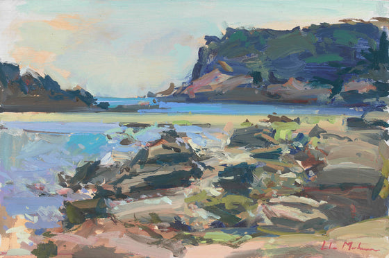 Luke Martineau British artist 'An afternoon at Portelet Bay