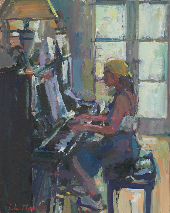Piano Study in Light and Dark