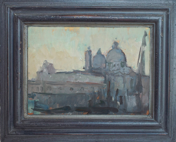 Martin Yeoman Santa Maria Della Salute with Crane framed