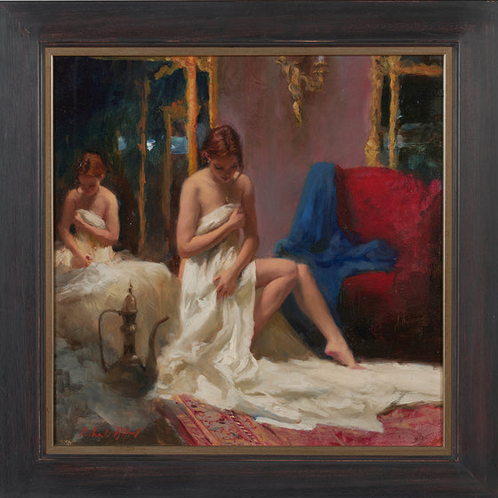 Seated Nude, Rococo Mirrors