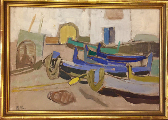 Boats on the shore (Framed)