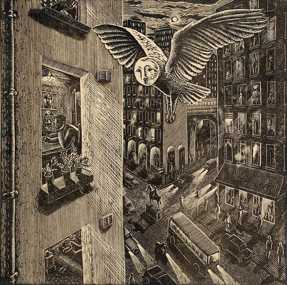 Night Owl (Edition of 85) - Framed