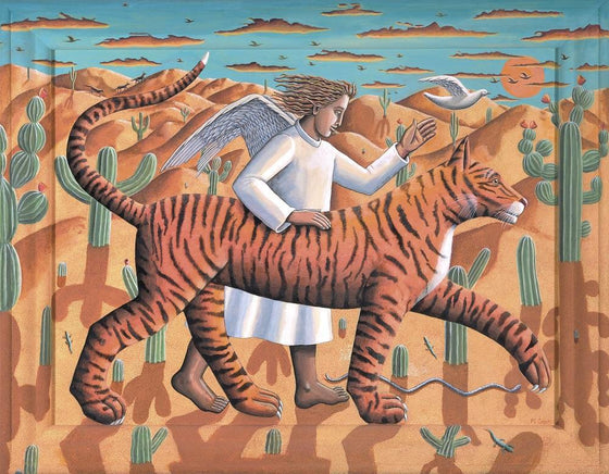 Tiger and Angel in the Desert