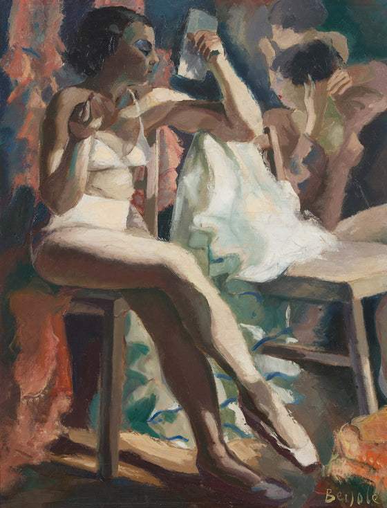 Pierre Berjole (1897-1990) Modern French artist 'In the Dressing Room'