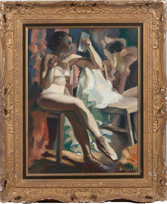 Pierre Berjole (1897-1990) Modern French artist 'In the Dressing Room' framed