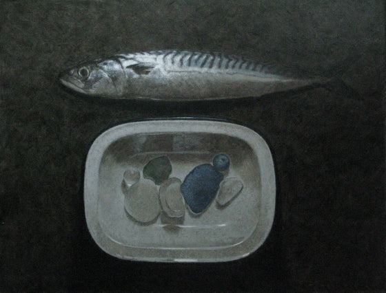 Mackerel, Dish and Sea Glass