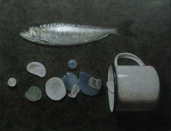 Sardine, Cup and Sea Glass