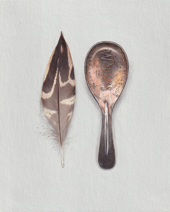 Feather and Caddy Spoon
