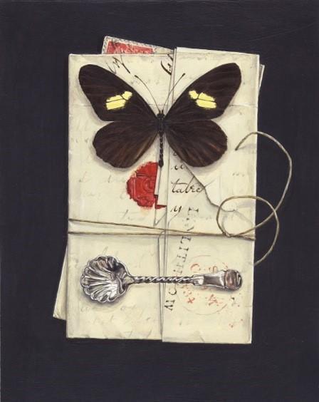 Butterfly with Letters and Spoon