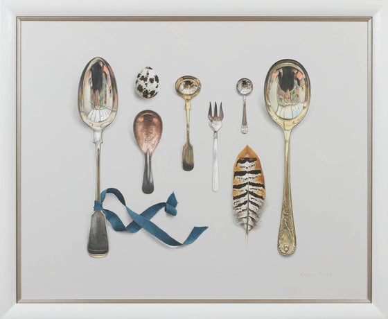 Collected Silver with Quail’s Egg and Blue Ribbon