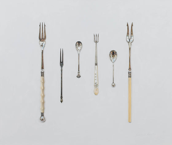 Flatware with Tarnished Fork