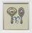 Two Silver Mirrors with Blue Ribbon