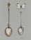 Two Small Spoons with White Butterfly
