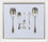 Salad Servers with Arranged Silverware
