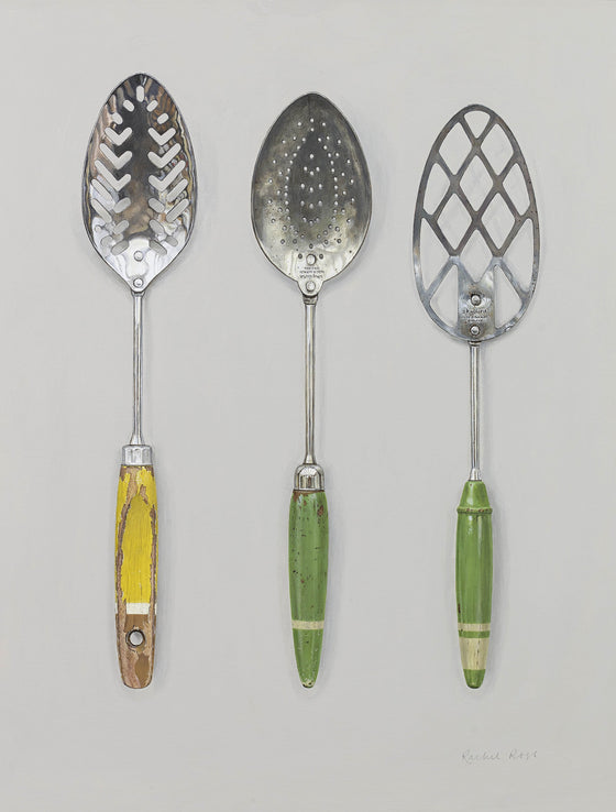 Slotted Spoons with Spatula
