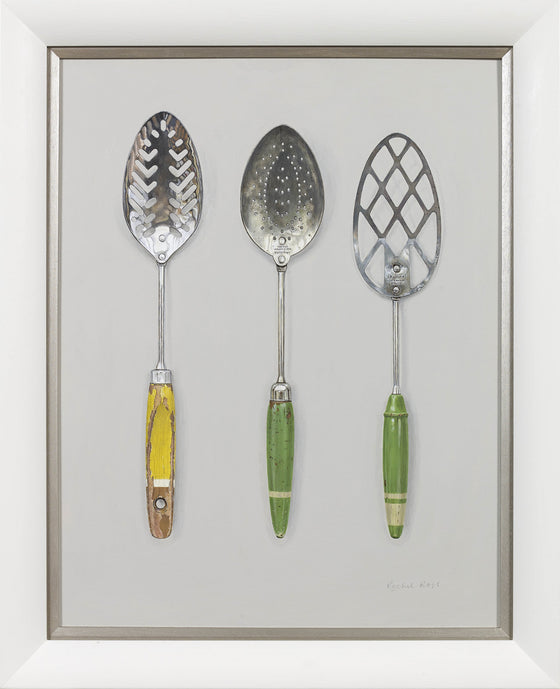 Slotted Spoons with Spatula