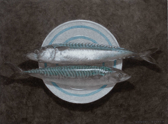 Two Mackerel on A Plate