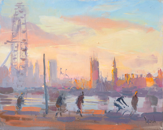 Sunrise Commuters, Waterloo Bridge