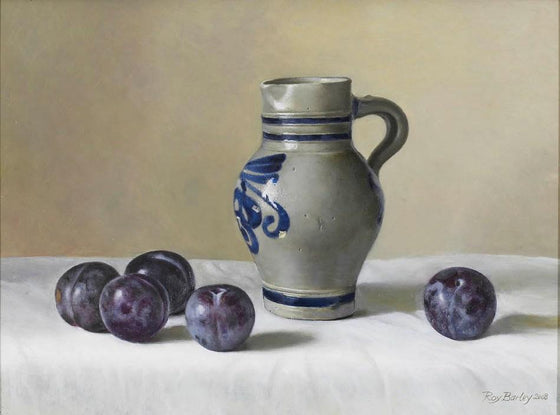 Westerwald Pot with Plums
