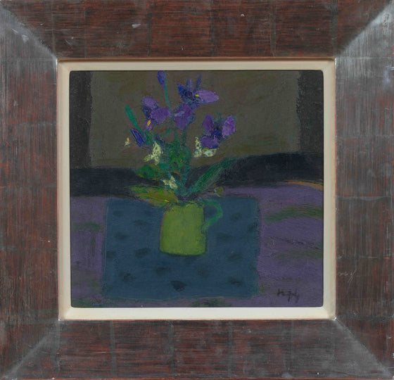 Sandy Murphy Contemporary Scottish Artist 'Flowers in a Green Jug'