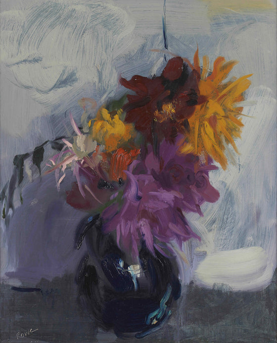 Serena Rowe Contemporary Scottish Artist 'Jolanda's Dahlias'