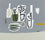 Lamp and Twigs on Grey