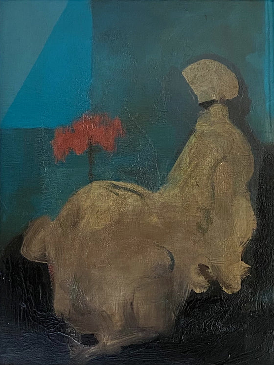 Figure in Pink painting by contemporary British artist Denver Sorrell