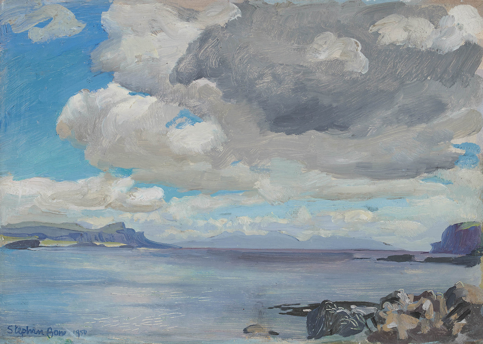 Stephen Bone Modern British artist Stephen Bone 'Looking South from Orbost' – Panter ...