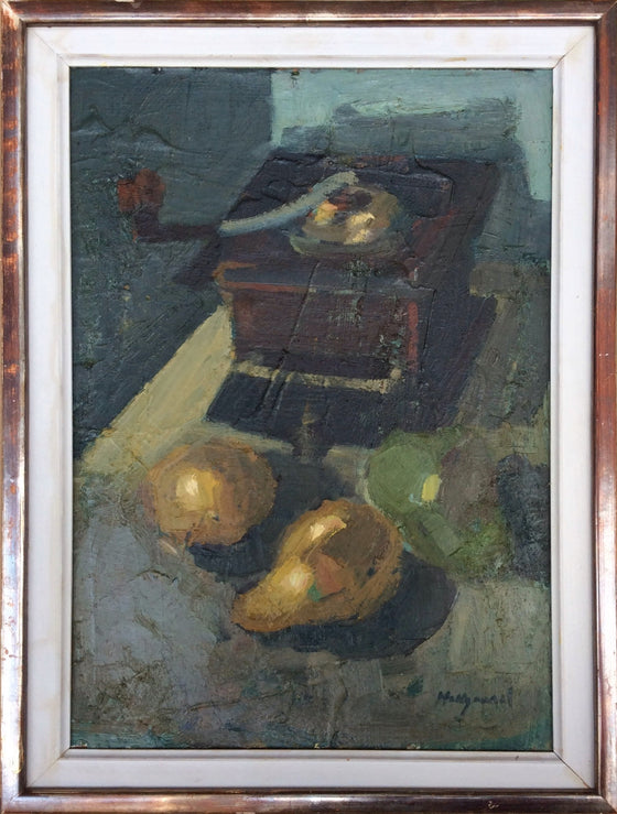 Still Life with Coffee Grinder and Pears