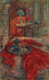 Cyclamen with Red Cloth