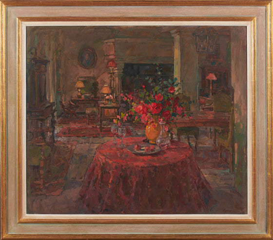 Grand Salon with Red Roses