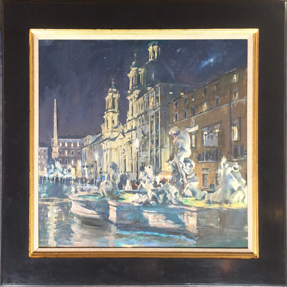Piazza Navona, Nocturn