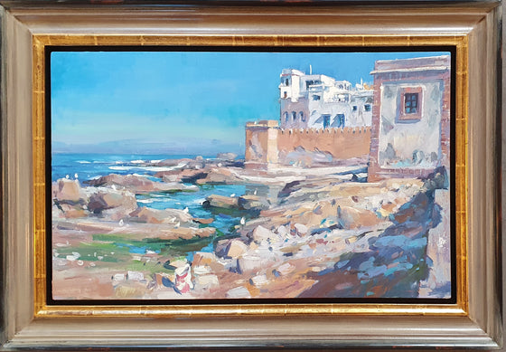 On the sea wall, Midmorning, Essaouira