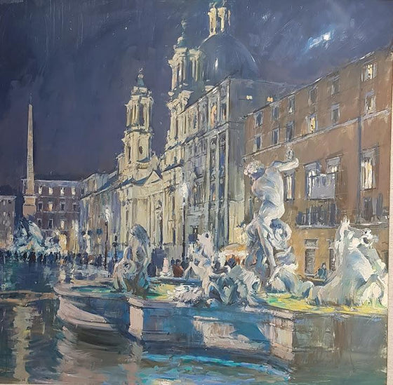 Piazza Navona, Nocturn